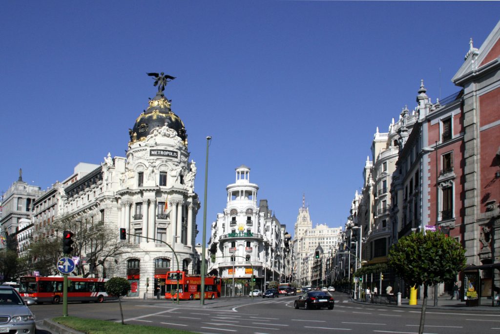 Calle Alcalá en Madrid