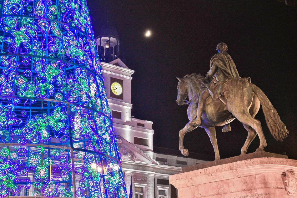 Luces de Navidad en Madrid Puerta del Sol