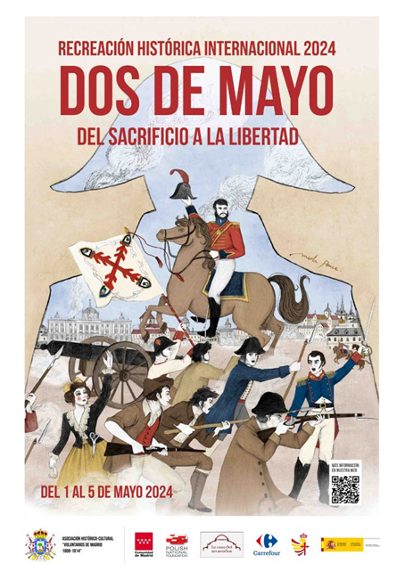 Cartel Recreación Histórica en Madrid el 2 de mayo de 2024